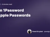 From 1Password to Apple Passwords