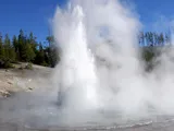 The largest acidic geyser has been putting on quite a show
