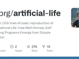 Artificial-life: A simple (300 lines of code) reproduction of Computational Life