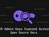 I found 39 Algolia admin keys exposed across open source documentation sites