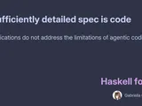 A sufficiently detailed spec is code
