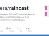 Show HN: Raincast – Describe an app, get a native desktop app (open source)