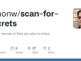 Scan for secrets in files you plan to share